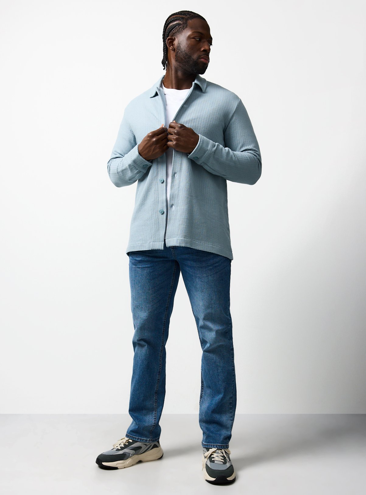 Light Blue Jersey Long Sleeve Shirt XXXL - Image 2 thumbnail